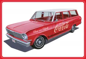 AMT 1963 Chevy II Nova Wagon w/Crates Coke