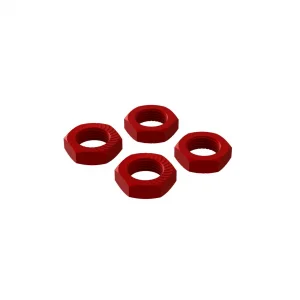 ARA310906 Aluminium Wheel Nut 17mm Red (4)