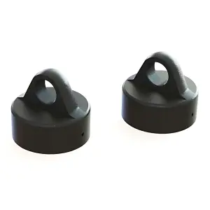 ARAC8968 Arrma Aluminium Shock Cap (Black) (2Pcs)