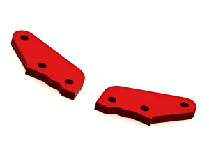 ARAC9371 Arrma Aluminium Steering Plate B (Red) (2Pcs)