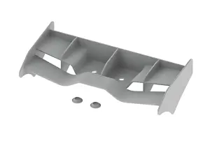 Arrma ARAC9651 Rear Wing 204mm (White) (1Pc)