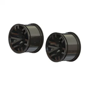 ARA510099 MT 2.8 Wheel 14mm Hex Black Chrome (2)