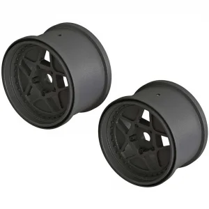 Arrma ARAC9466 MT 3.8 Wheel 17mm Hex Black Outcast 4X4 (2) ** CLEARANCE **
