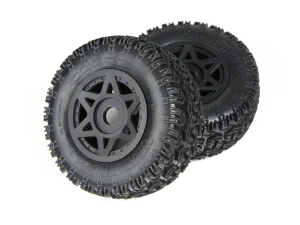 ARAC9422 Arrma DBoots Sidewinder 2 SC 6S Tyre Set Glued (Black) (2Pcs) ** CLEARANCE **