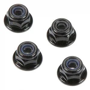 ARAC9810 Arrma Flange Lock Nut M4 Black (4Pcs)