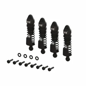 Aluminium Shock Set - 58mm Length - 1000 cSt Oil (4) - Black: GR