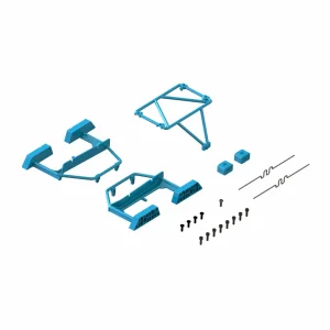 Desert Truck Body Roll Cage Set - Blue: GROM