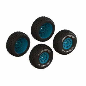 dBoots FORTRESS Glued Tire Set - Blue (2 Pairs)