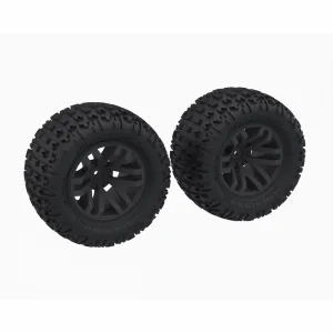 dBoots FORTRESS MT Tire Set Glued - Black (2)
