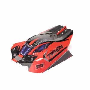 1:8 Clipless Painted Decaled Body - Black: TYPHON 4X4
