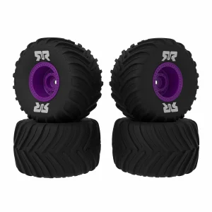 dBoots Chevron MT Tire Set Glued - Purple (2 Pairs): GROM