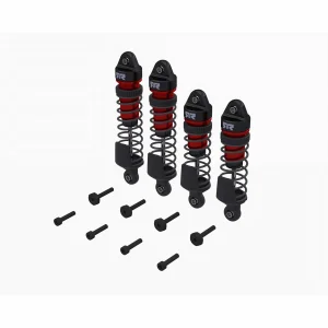 Shock Set - Front/Rear Assembled - TBC cSt Oil - Red (4Pcs): MI
