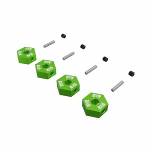 12mm Metal Wheel Hex Set (4) - Green