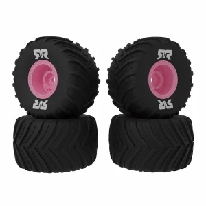 dBoots Chevron MT Tire Set Glued - Pink (2): GROM