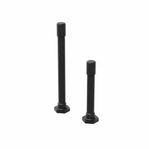 Aluminium Steering Post Set - Black (2pcs)