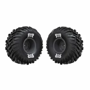 dBoots Cut Chevron MT Tire Set Glued - Gun metal