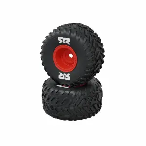 dBoots Cut Chevron Monster Truck Tire Set - Glued 16mm (2pcs)