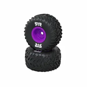 dBoots Cut Chevron Monster Truck Tire Set - Glued 16mm (2pcs)