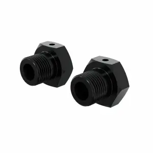 Wheel Hex 17mm - Anodized Aluminium (2pcs) - Black
