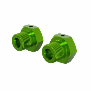 Wheel Hex 17mm - Anodized Aluminium (2pcs) - Green