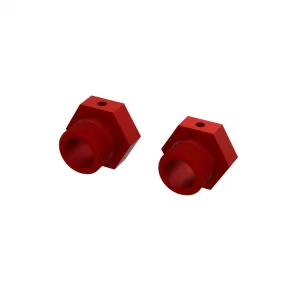 Aluminium Wheel Hex 24mm (Red) (2)