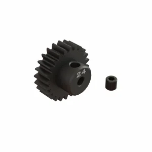 24T 0.8Mod 1:8 Bore CNC Steel Pinion Gear