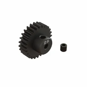26T 0.8Mod 1:8 Bore CNC Steel Pinion Gear