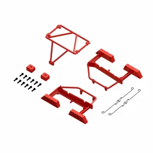 Desert Truck Body Roll Cage Set - Red: GROM