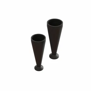 Arrma Black Rubber Shock Boots 40mm (2)