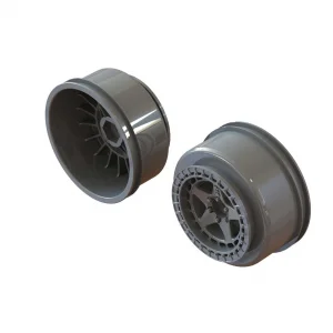 SC 2.2 /3.0 Wheel 14mm Hex Gun Metal (2)