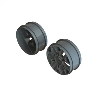 1:8 Buggy Wheel 17mm Hex Gun Metal (2)