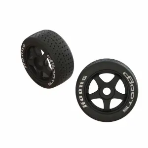 DBoots Hoons 42/100 2.9 Belted Speed Tyres on 17mm 5 Spoke Wheels (2)