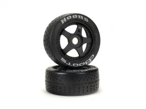 DBoots Hoons 42/100 2.9 Silver Belted Tyres on 5-Spoke 17mm Hex Wheels (2)