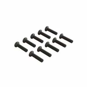 Flat Head Hex Machine Screw - M3x14mm (10)