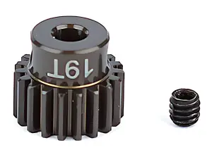 Associated Factory Team Aluminium Pinion Gear - 19T 48DP - 3.2mm Shaft