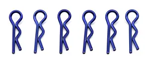 Team Associated Factory Team Body Clips Metallic Blue