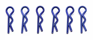 Team Associated Factory Team Body Clips Metallic Blue