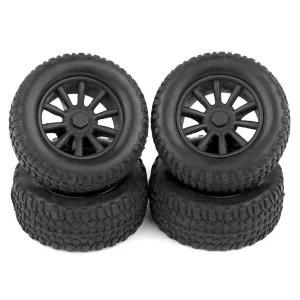 Associated Sc28 Wheels + Tyres Mounted