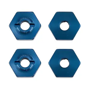 Team Associated Reflex 14B/14T FT Wheel Hexes Bluw Aluminium. (4)