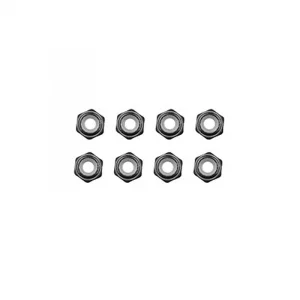 Team Associated M2 Locknuts Black Aluminium (8)