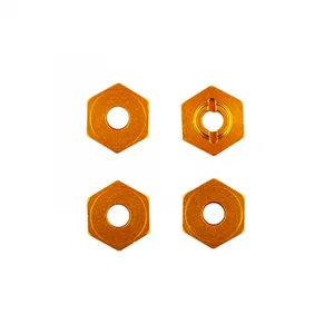 Associated Reflex 14B Classic Aluminium Wheel Hexes - Gold