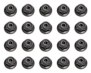 Associated M3 Flanged Locknuts
