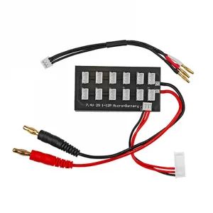 Reedy 2S Parallel Charging Board With 2mm Bullet Adapter