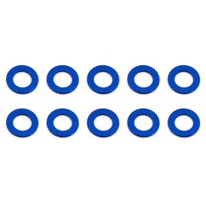 Associated Ballstud Washers 5.5 X 0.5mm Blue Aluminium (10)