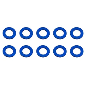 Associated Ballstud Washers 5.5 X 0.5mm Blue Aluminium (10)