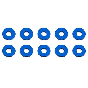 Associated Bulkhead Washers 7.8 X 1.0mm Blue Aluminium (10)