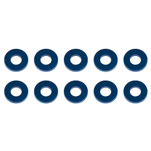 Associated Washers 7.8 X 3.5 X 1.0mm Blue Aluminium (10)