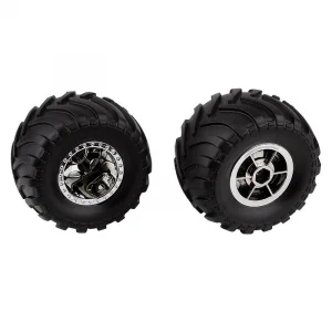 Team Associated Mt12 Wheels / Tyres Chrome (2)