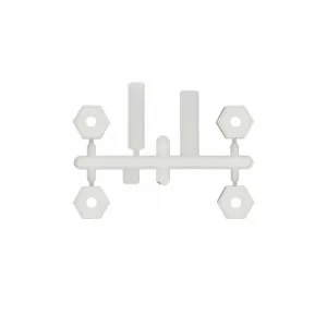 Element RC Team Associated Enduro RC10TT Wheel Hexes 6mm - Natural