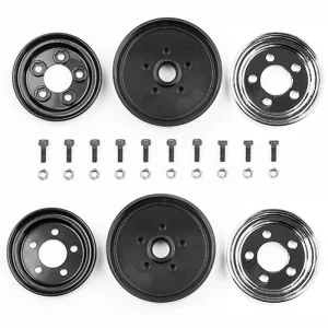 Team Associated Jay Halsey RC10 Front Wheels - Chrome
